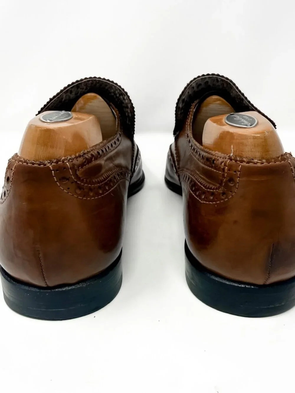 Patrick Cox Adrian Brown Brogue Leather Loafers Men's UK 6 US 7 Vintage Italian